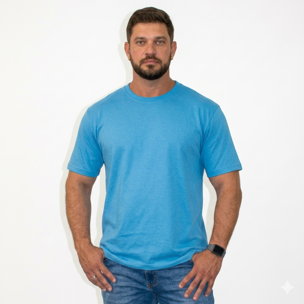 Camiseta Unissex Algodão 30.1 Penteado