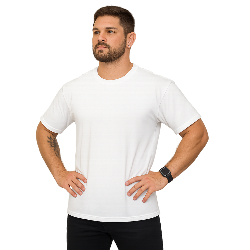 Camiseta Unissex Algodão 30.1 Penteado