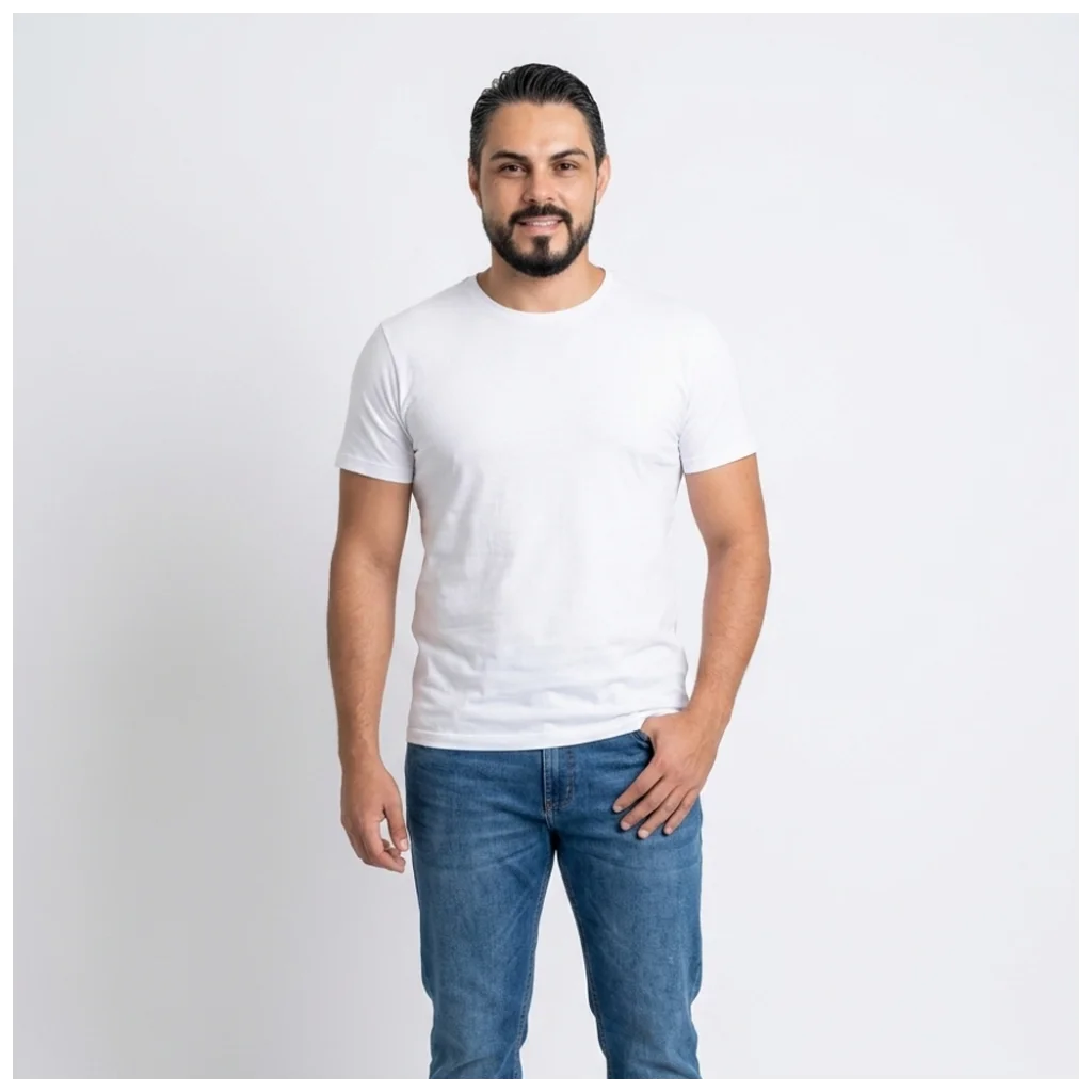 Camiseta Unissex Algodão 30.1 Penteado