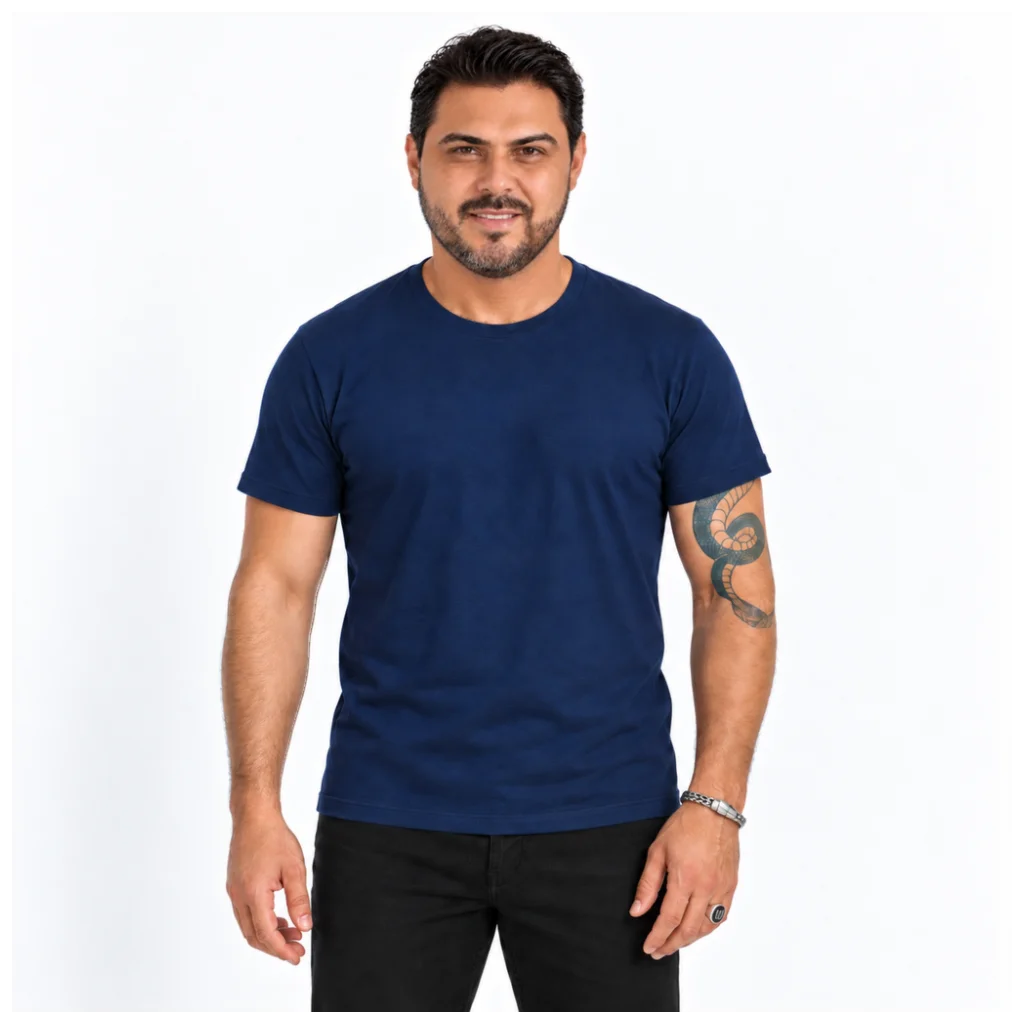 Camiseta Unissex Algodão 30.1 Penteado