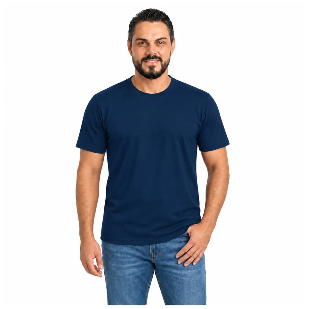 Camiseta Unissex Algodão 30.1 Penteado