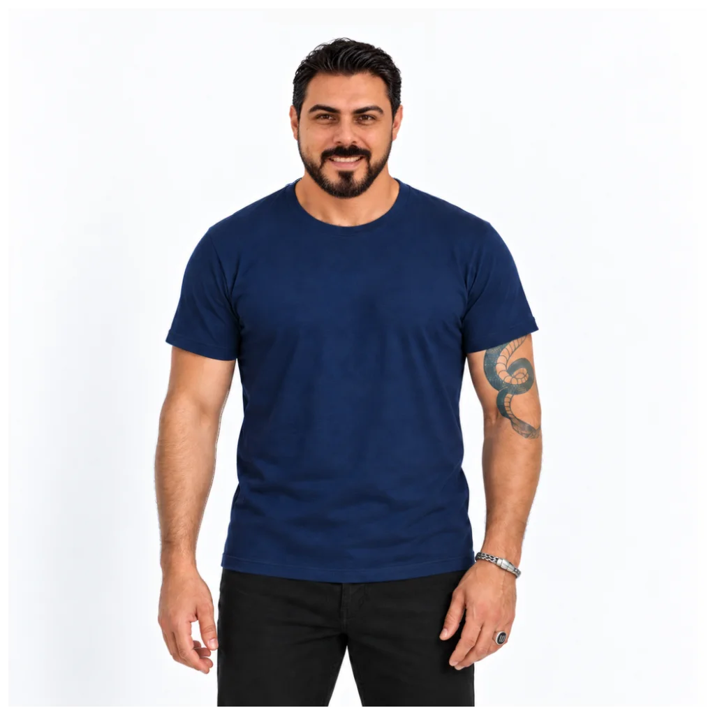 Camiseta Unissex Algodão 30.1 Penteado