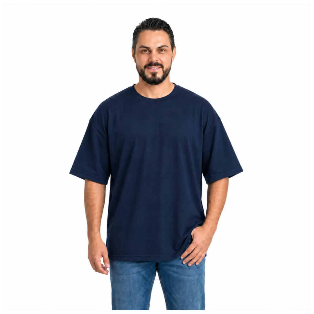 Camiseta Oversized Algodão 30.1 Penteado