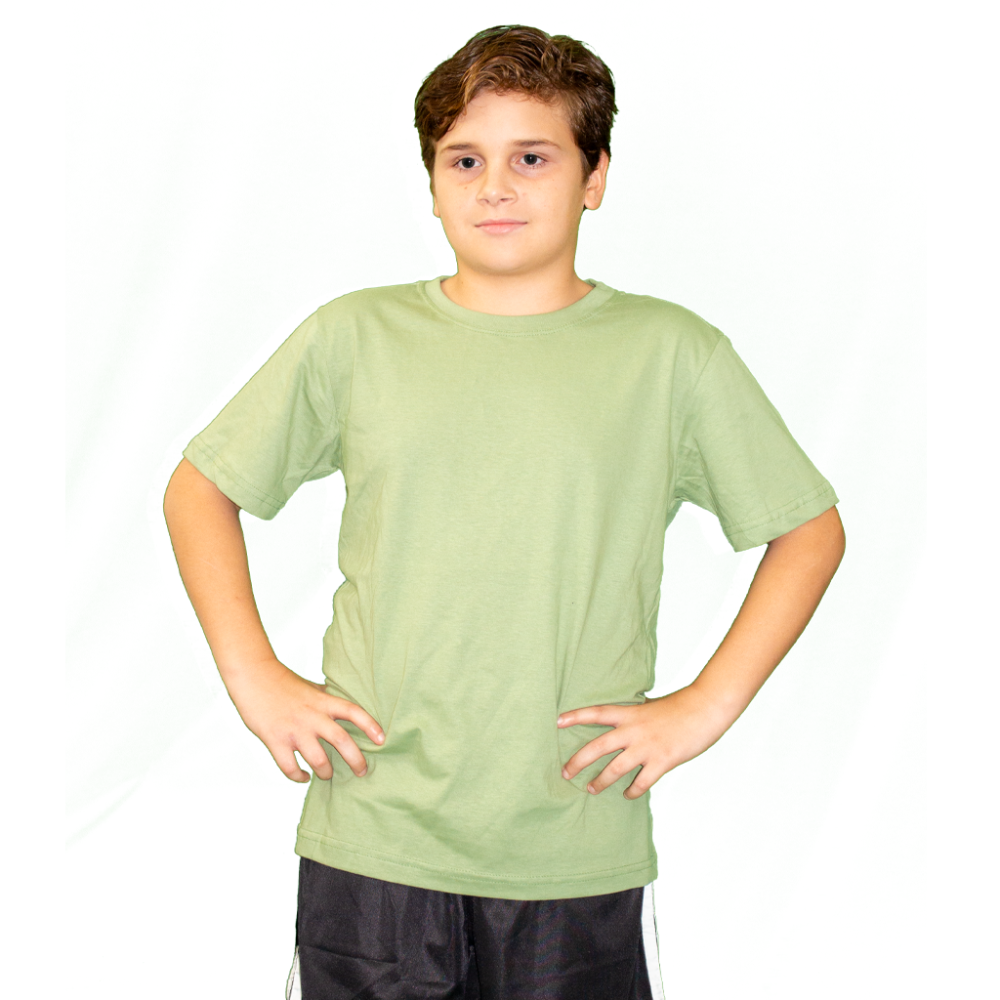 Camiseta Infantil Algodão 30.1 Penteado
