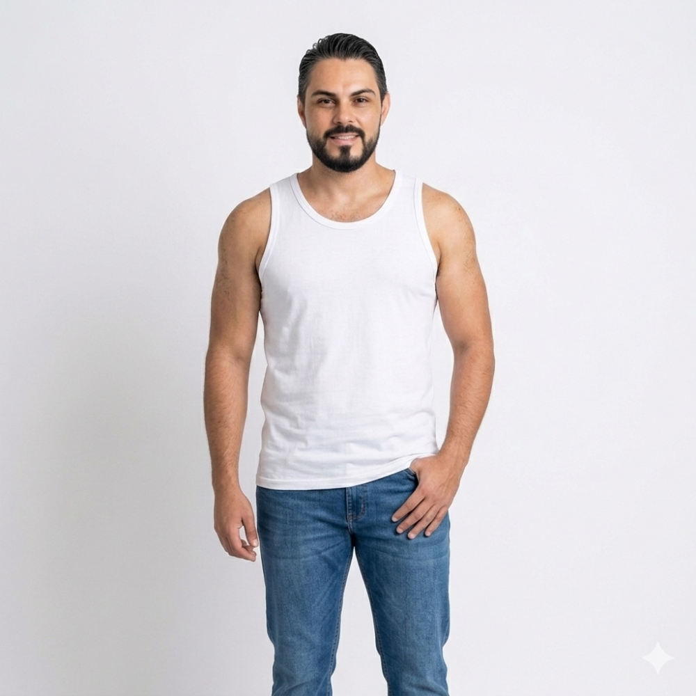 Regata Algodão 30.1 Penteado