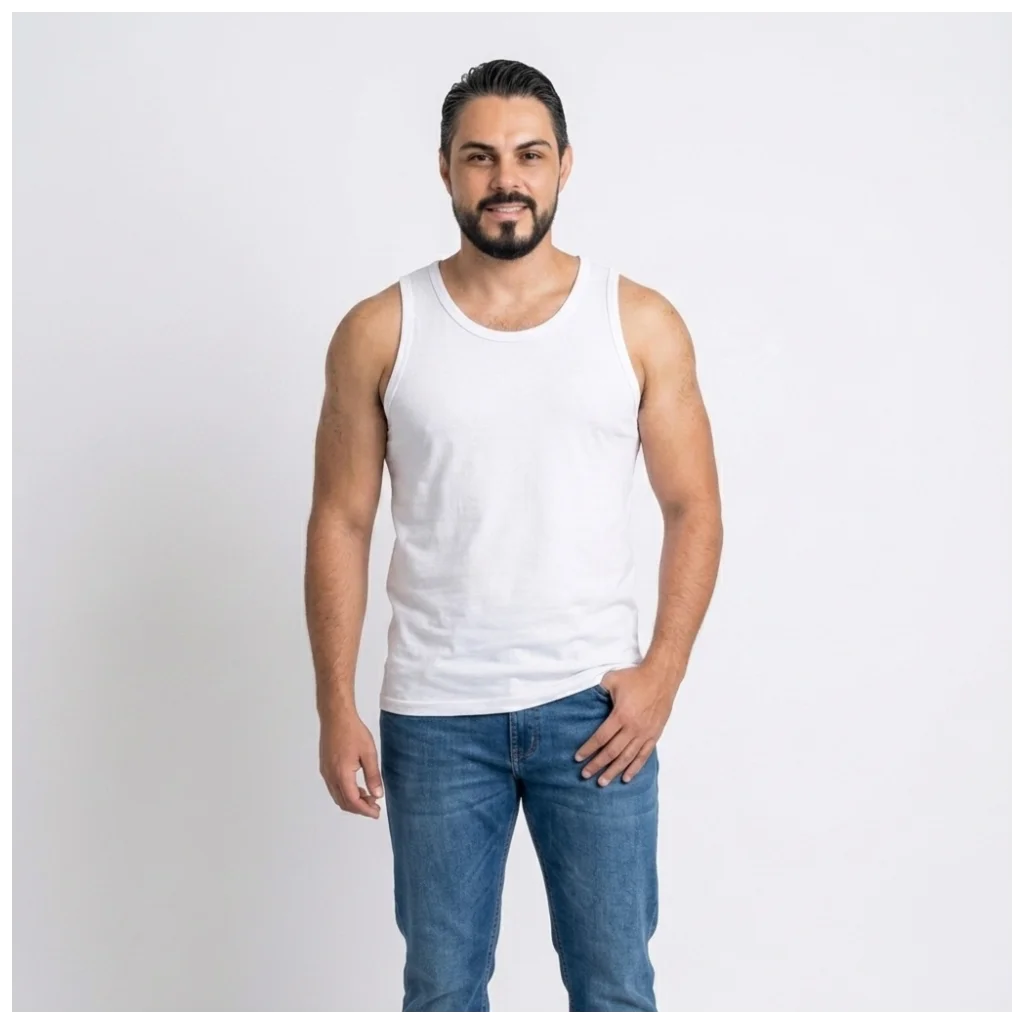 Regata Algodão 30.1 Penteado