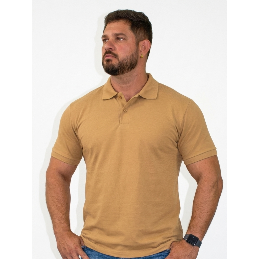 Polo Piquet Masculina