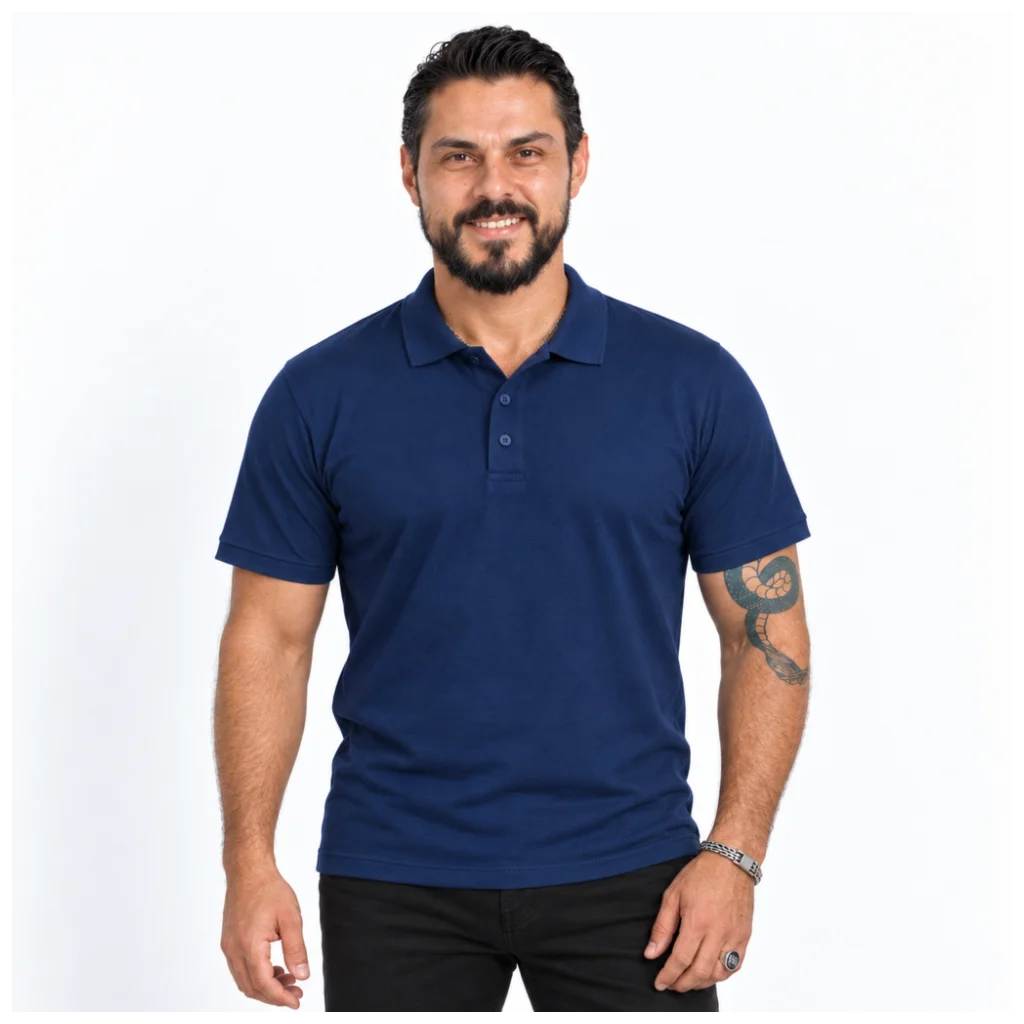 Polo Masculina Piquet