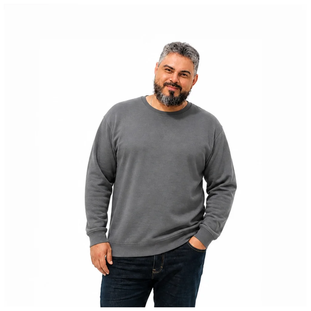 Blusa de Moletom Tradicional Plus Size