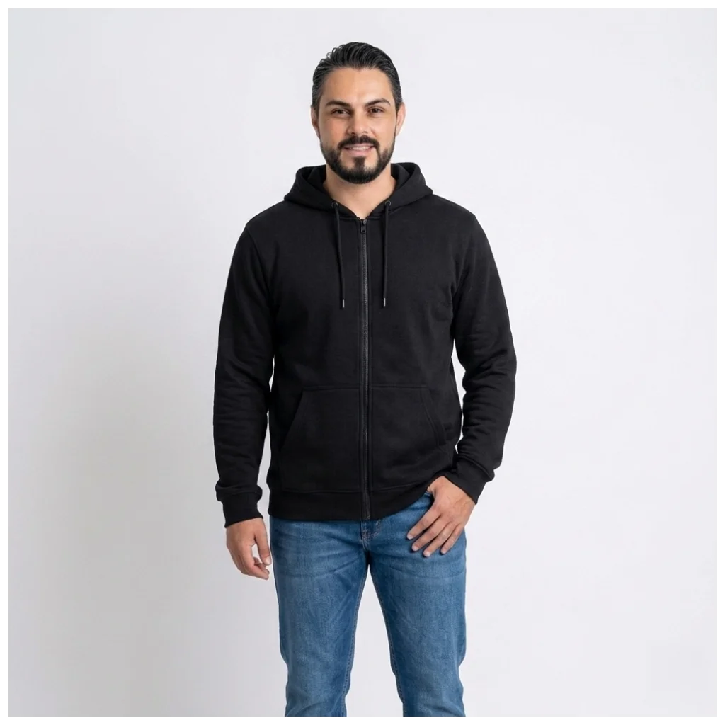 Blusa de Moletom Canguru c/ Ziper