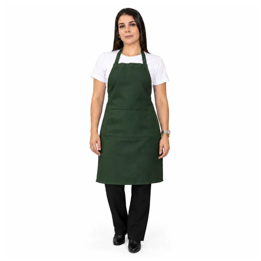 Avental Peito Oxford c/ Bolso
