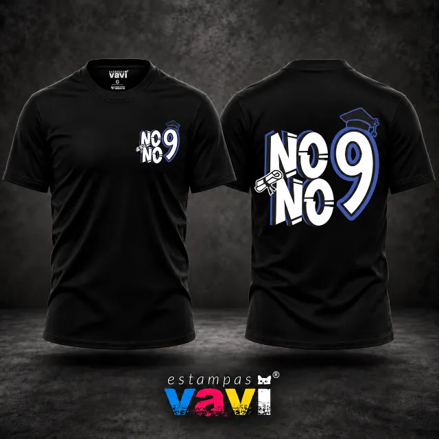 Nono Ano - Número 9 Azul com Capelo e Diploma