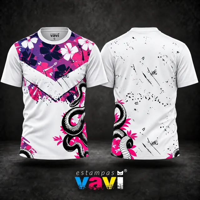 Interclasse - Serpente Preta com Grafite Rosa