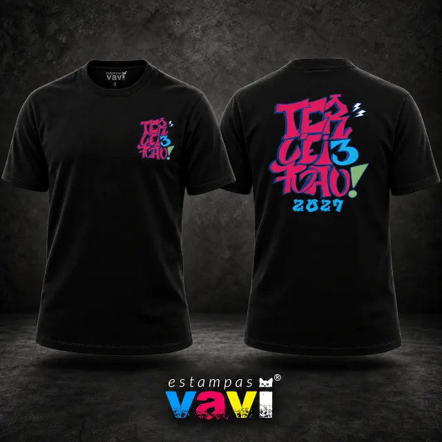Grafite Magenta e Azul com Raios