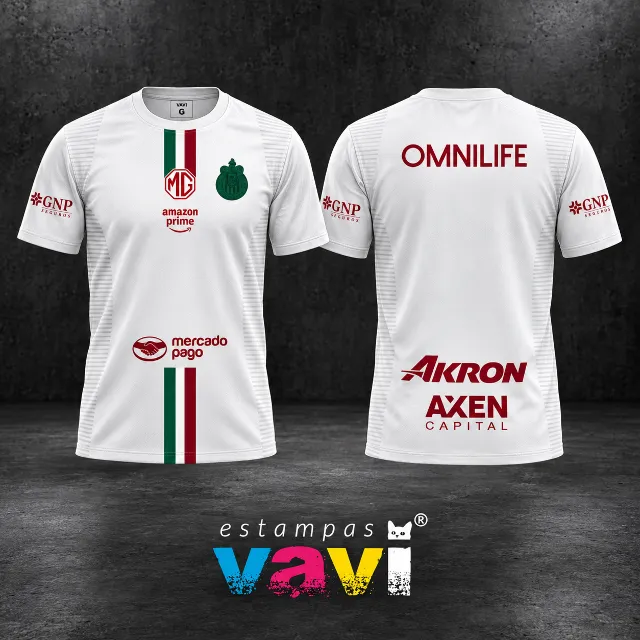 Chivas - Branco com Faixas Verdes e Vermelhas