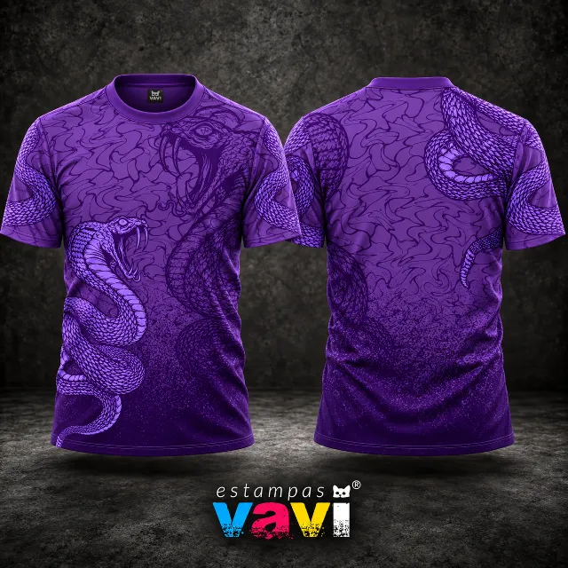 Serpente Lilás com Textura Roxa