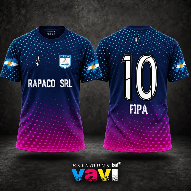 Rapaco - Pontos em Degradê e Pinceladas Magenta - Pontos Azul e Rosa