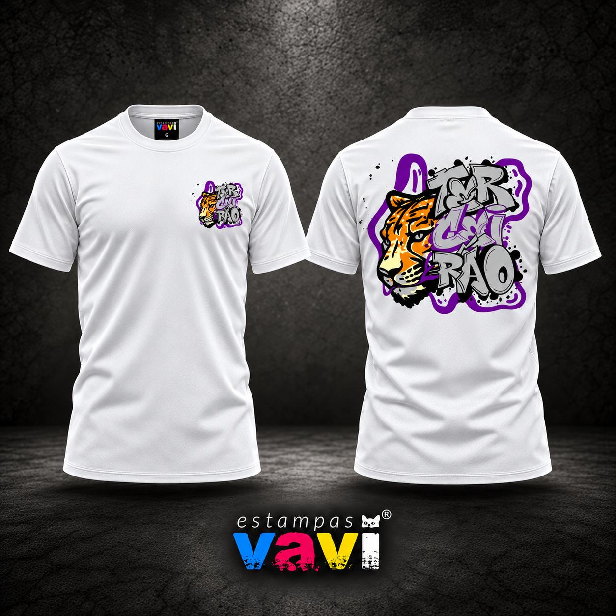 Terceirão - Onça Laranja e Grafite Roxo