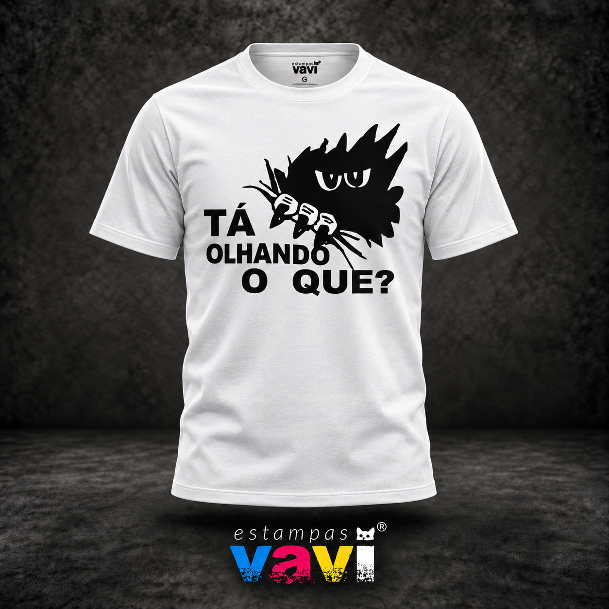 Tá Olhando o Quê - Monstro Preto de Olhos Brancos