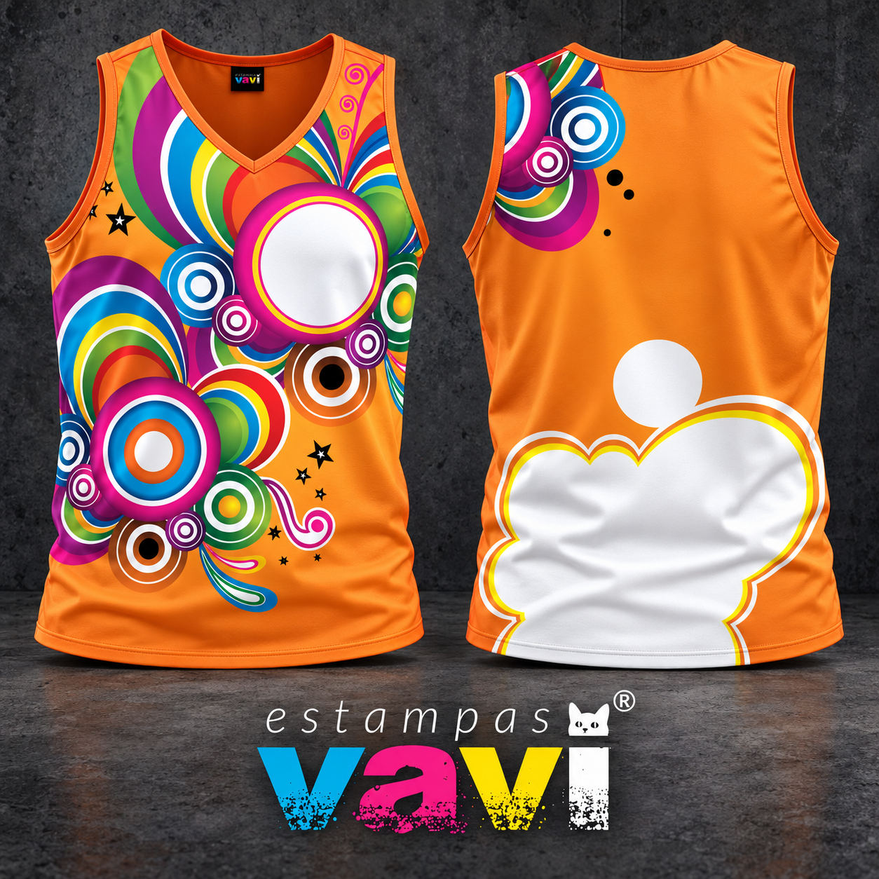 Círculos Pop Art Multicoloridos