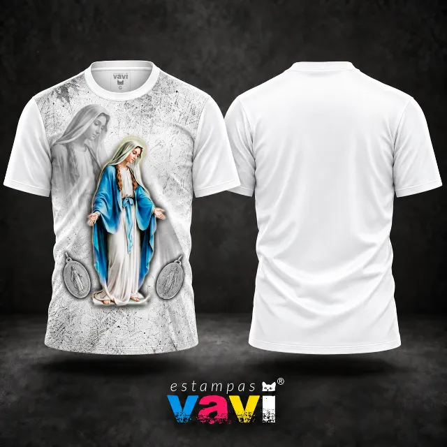 Nossa Senhora das Graças em Fundo Branco