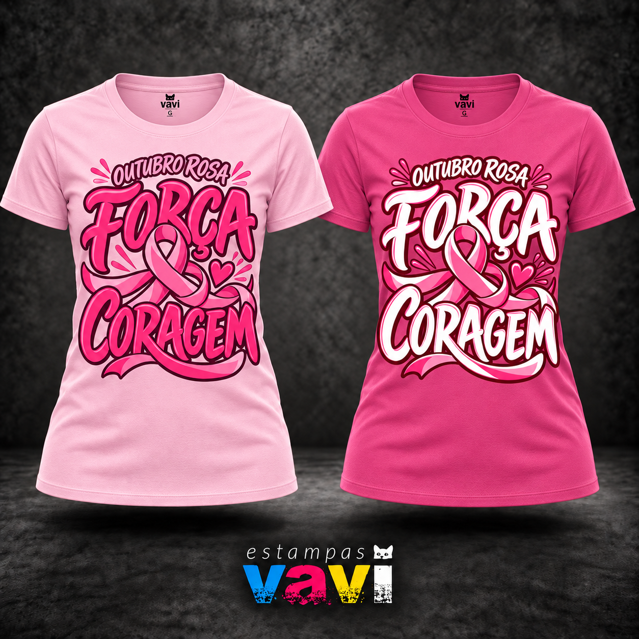 Outubro Rosa - Força e Coragem com Laço