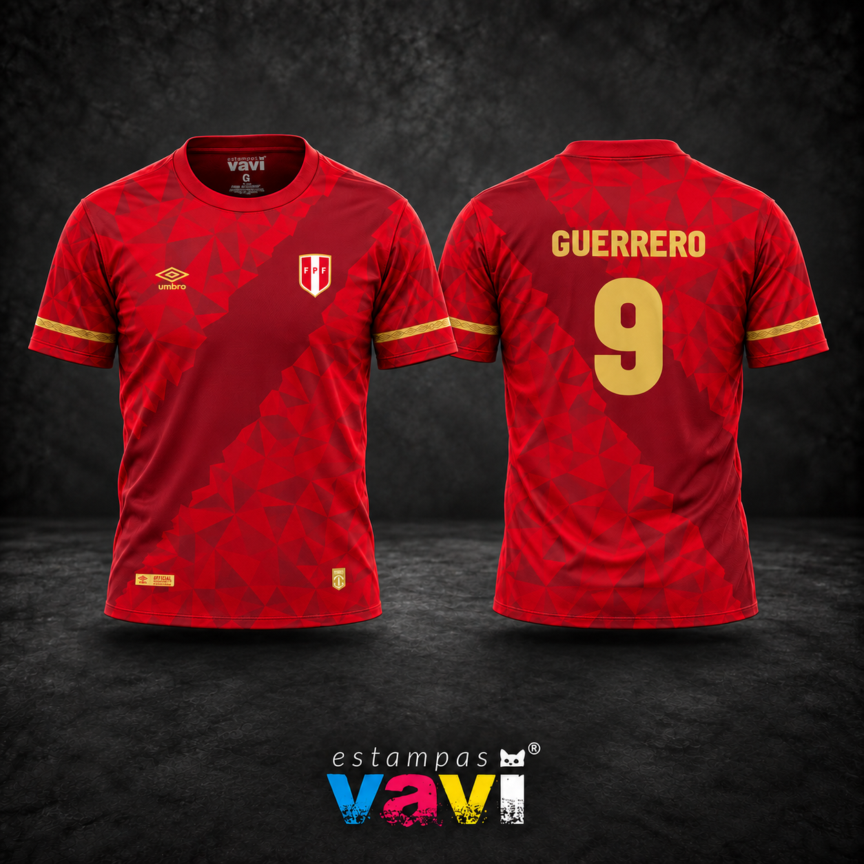 Peru - Geometria Vermelha e Dourada com Guerrero 9 - Peru - Geometria Vermelha e Dourada com Guerrero 9