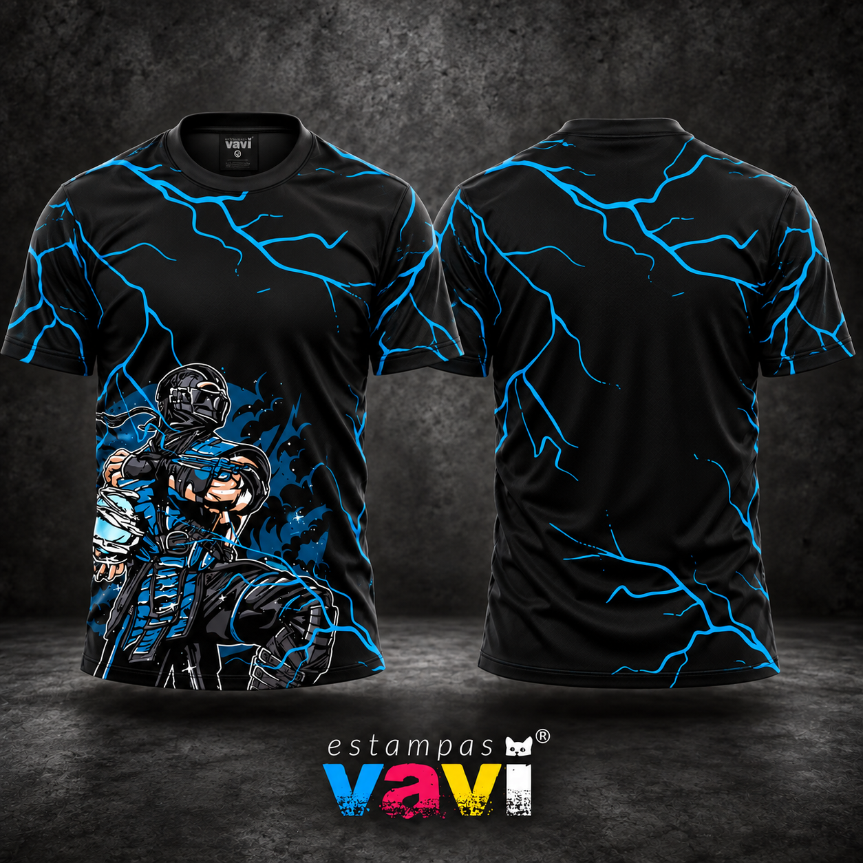 Guerreiro do Gelo com Raios Azuis