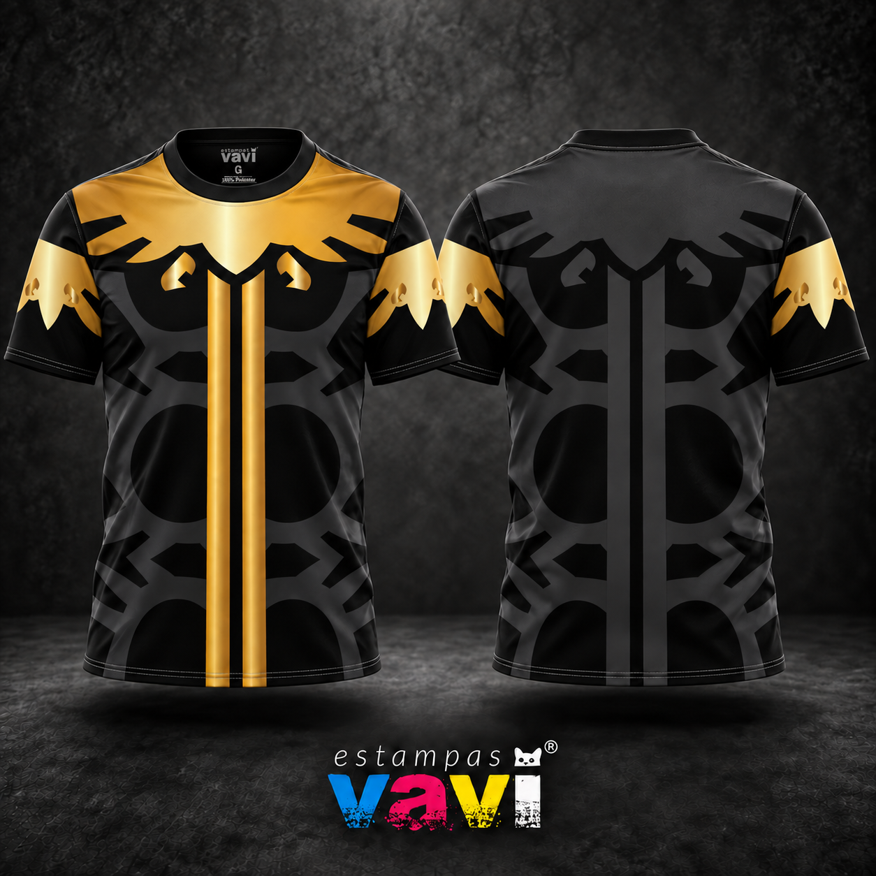 Interclasse - Tribal Preto Cinza e Dourado - Tribal Preto Cinza e Dourado