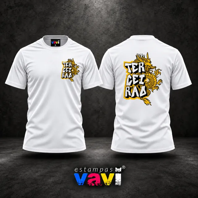 Terceirão - Dragão Dourado com Letras Pretas