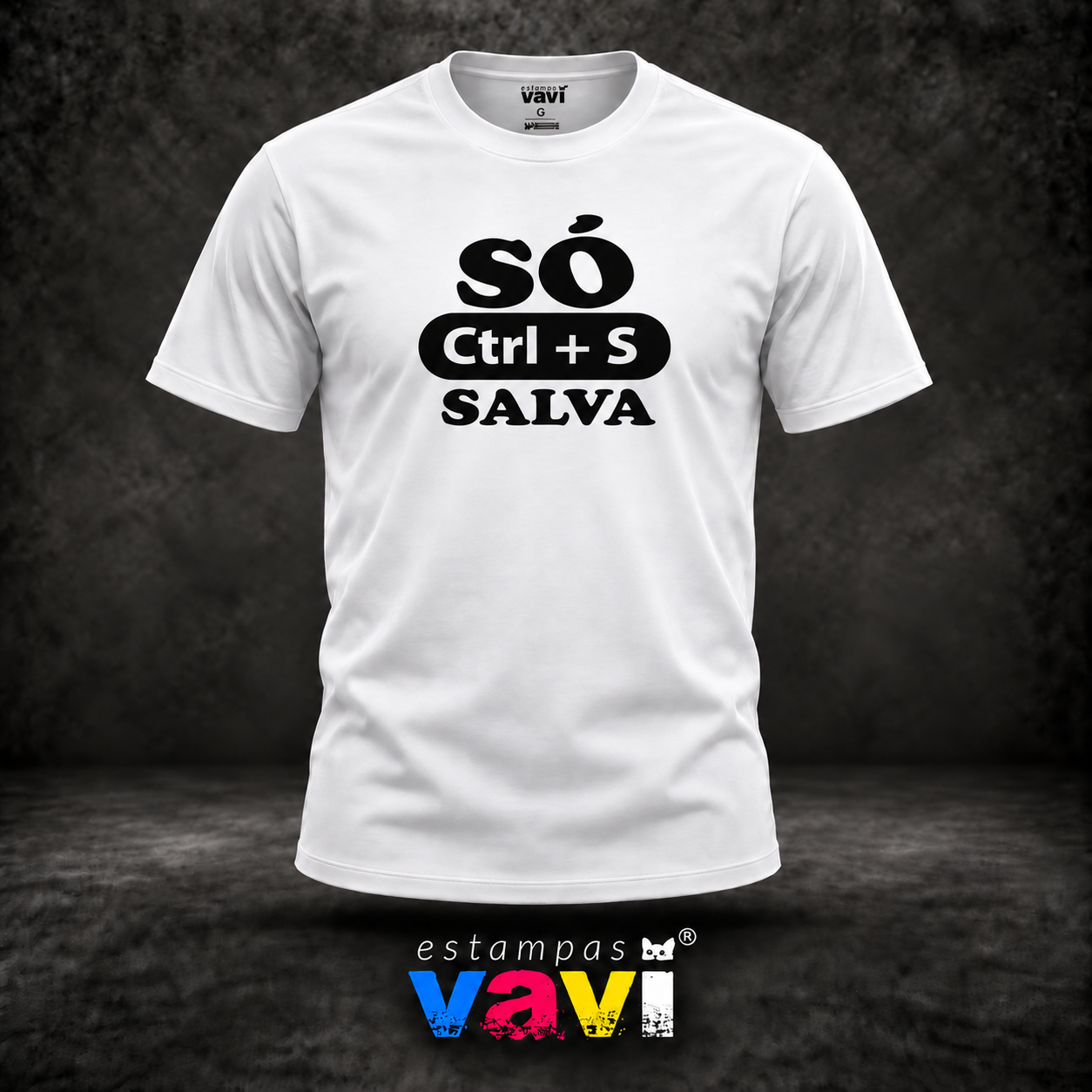 Só Ctrl+S Salva - Letras Pretas
