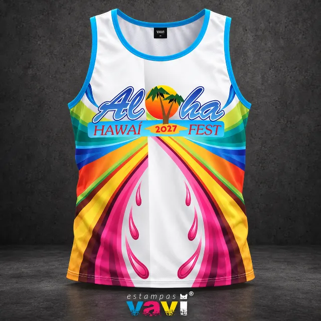 Aloha Hawaí Fest com Raios Coloridos