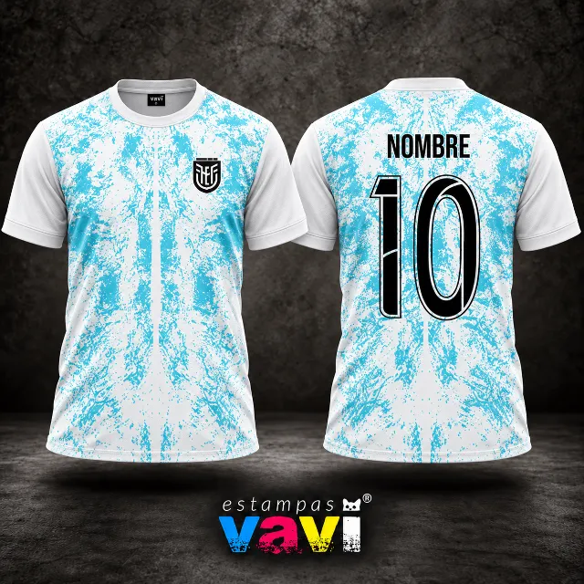 Equador - Textura Turquesa sobre Branco - Branco