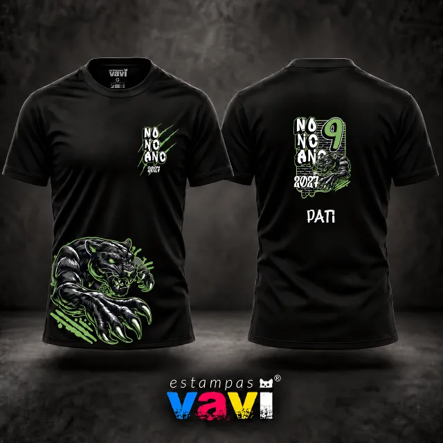 Nonão 2027 - Pantera e Número 9 - 13 Cores - Verde