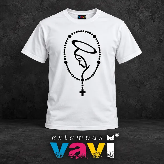 Terço com Perfil Feminino e Auréola