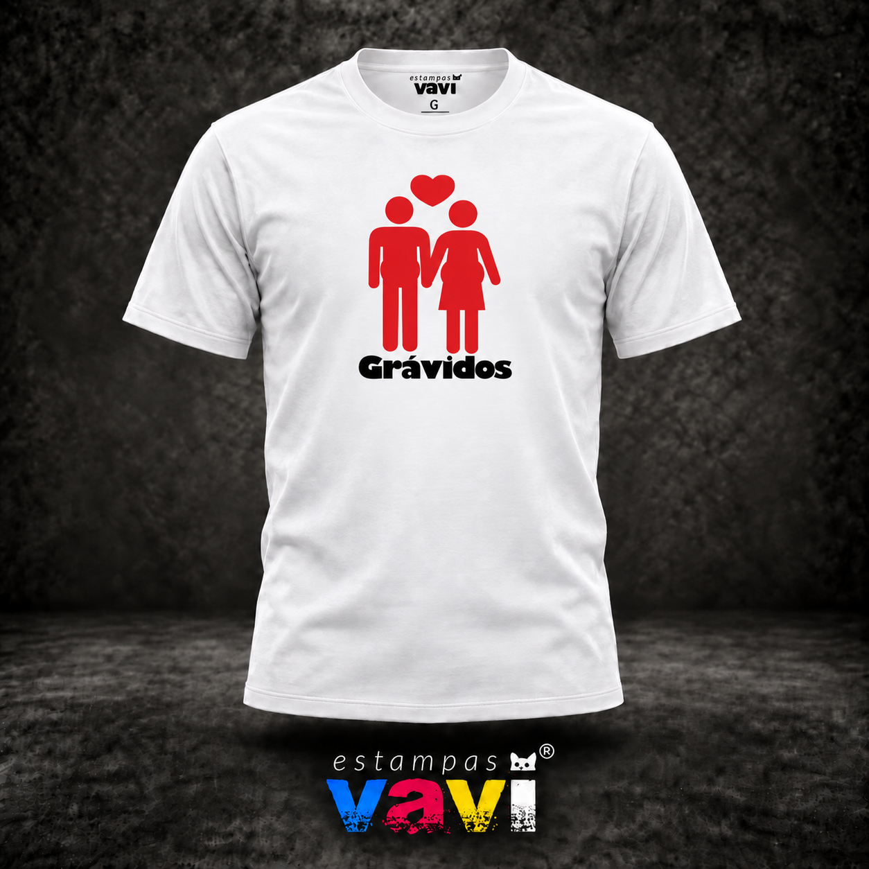 Grávidos - Casal Vermelho e Coração