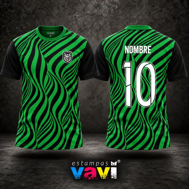 Equador - Grafismo Zebra Verde e Preto - Verde