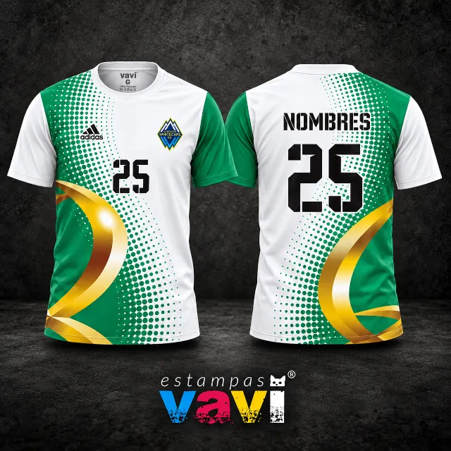 Whitecaps - Arcos Dourados em Fundo Verde e Branco