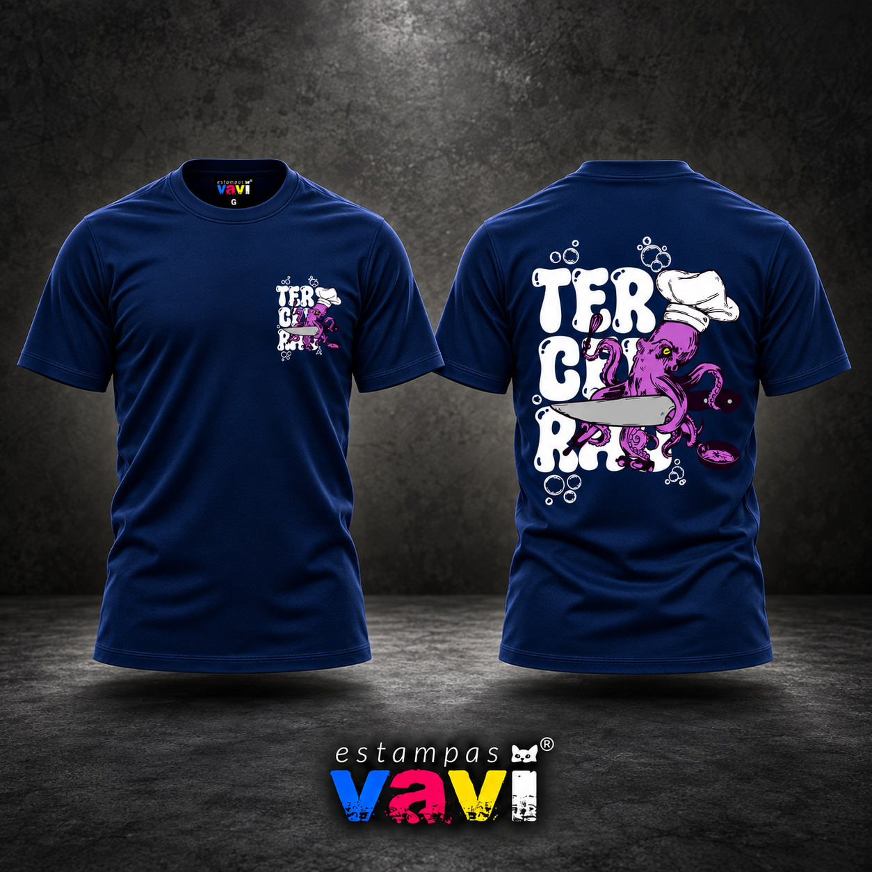 Terceirão - Polvo Roxo com Chapéu de Chef