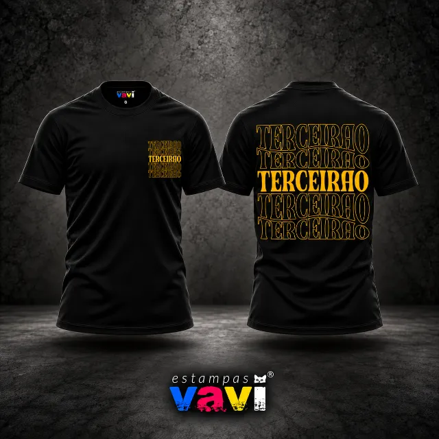 Terceirão - Letras Douradas Repetidas