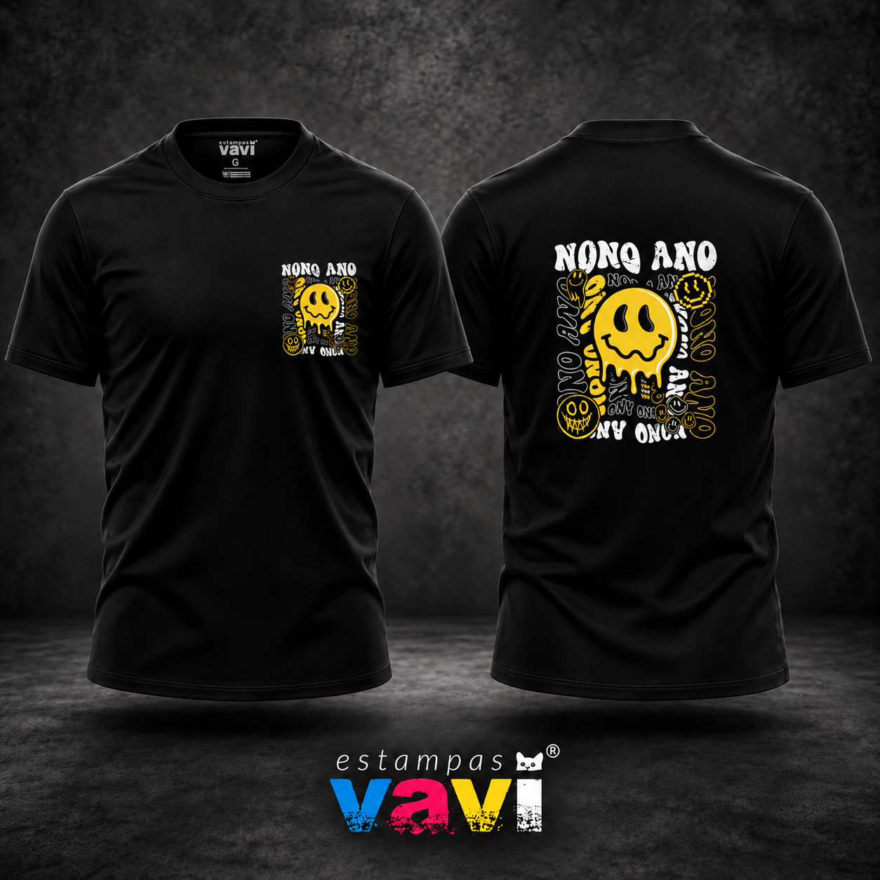 Nono Ano - Smiley Amarelo Derretido