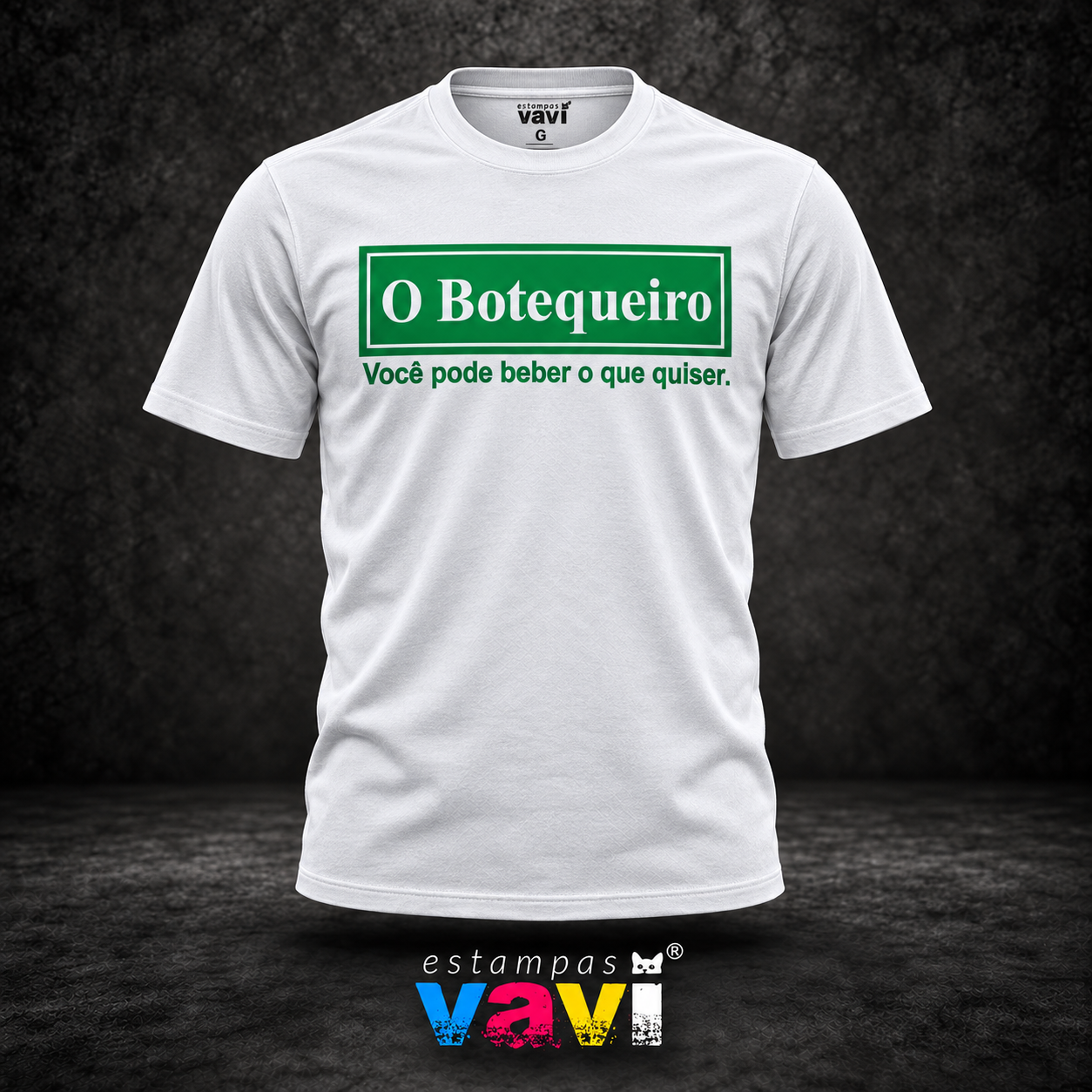 O Botequeiro - Placa Verde e Frase