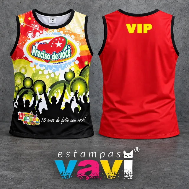 Preciso de Você com Coração e Silhuetas em Festa - Costas Vermelhas VIP