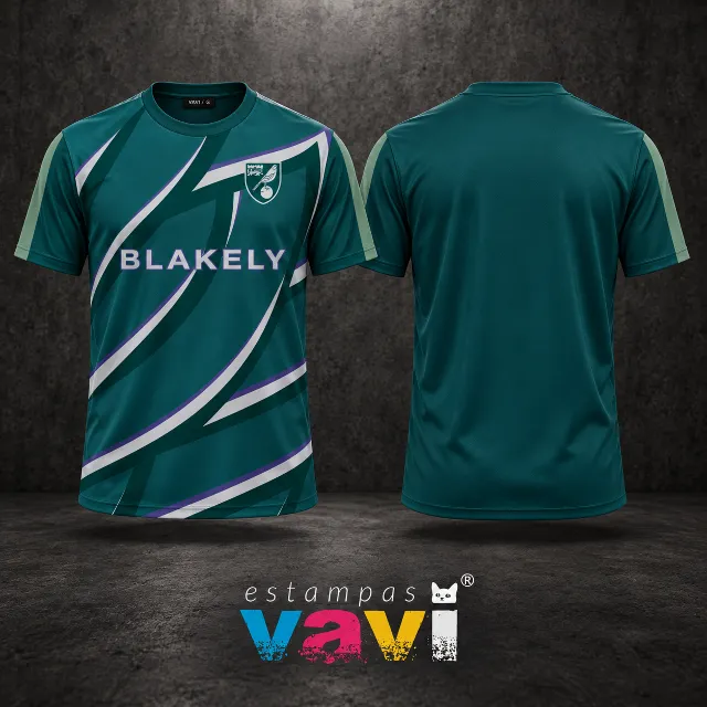 Norwich City - Verde com Recortes Diagonais Brancos