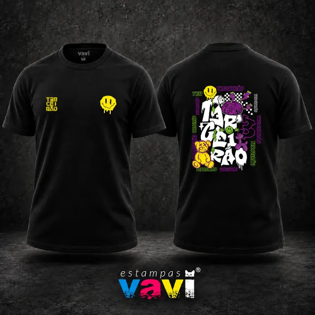 Colagem com Urso Amarelo e Cérebro Roxo